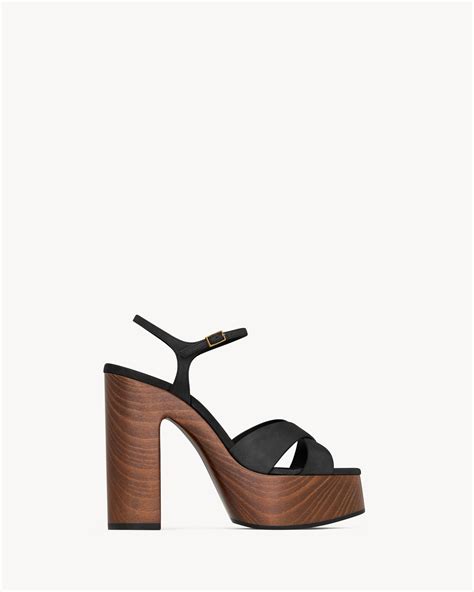 ysl bianca platform|saint laurent bianca sandals flat.